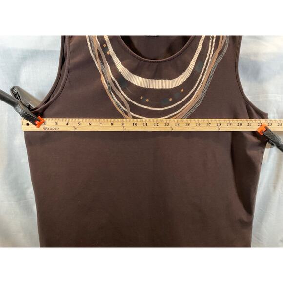 Liz & Me Platinum Collection Women’s Sleeveless Top Beaded Scoop Neck 1X 18/20 - Picture 8 of 8